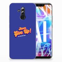 Huawei Mate 20 Lite | Siliconen hoesje | met naam Never Give Up