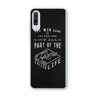Life: Samsung Galaxy A70 Transparant Hoesje