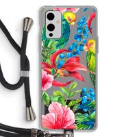 Papegaaien: OnePlus 9 Transparant Hoesje met koord