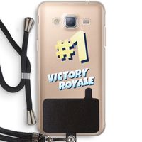Victory Royale: Samsung Galaxy J3 (2016) Transparant Hoesje met koord