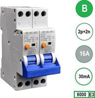 Aardlek - fornuisautomaat 2 x 16A B kar 30mA 2p SEP - 4518097 Aardlek - fornuisautomaat 2 x 16A B kar 30mA 2p SEP - 4518097