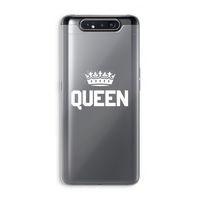 Queen zwart: Samsung Galaxy A80 Transparant Hoesje Queen zwart: Samsung Galaxy A80 Transparant Hoesje