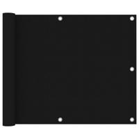 VidaXL Balkonscherm 75x400 cm oxford stof zwart