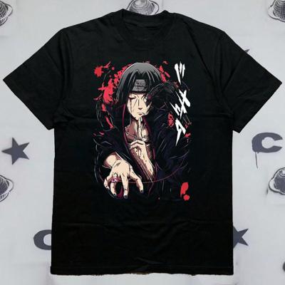 Men's Anime Print Graphic T-Shirt - 100% Cotton Loose Fit Tee S