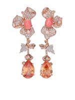 Anabela Chan boucles d'oreilles Orchid en or rose vermeil 18ct