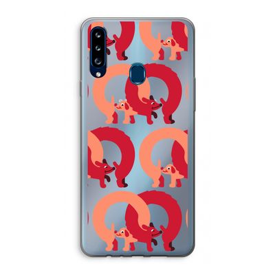 Dogs: Samsung Galaxy A20s Transparant Hoesje