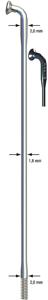 Sapim spoke "race"sst 2x1,8x280mm db sil.