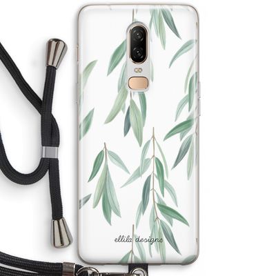 Branch up your life: OnePlus 6 Transparant Hoesje met koord