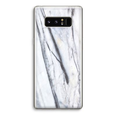 Gestreepte marmer: Samsung Galaxy Note 8 Transparant Hoesje