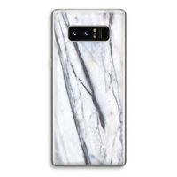 Gestreepte marmer: Samsung Galaxy Note 8 Transparant Hoesje