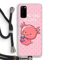 Love You A Lotl: Samsung Galaxy S20 Transparant Hoesje met koord