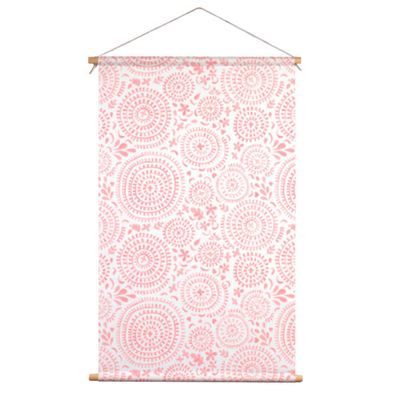 Textielposter Ibiza Licht Roze 120x60cm.