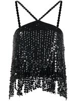 The Attico haut superposé à sequins - Noir