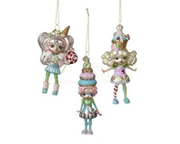 Kerstornament Girls with Sweets Assorti 1st