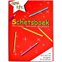 Schetsboek A3 papier - Pakket van 3x stuks - 20 vellen - Tekenboeken A3 papier - groot formaat - Tek Schetsboek A3 papier - Pakket van 3x stuks - 20 vellen - Tekenboeken A3 papier - groot formaat - Tek