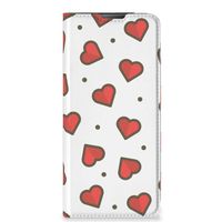 Motorola Moto E20 Hoesje met Magneet Hearts