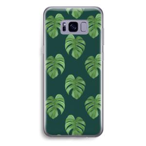 Monstera leaves: Samsung Galaxy S8 Plus Transparant Hoesje