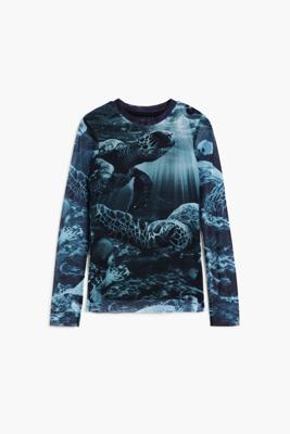 Lange mouwen T-shirt schildpadden Botter - BLUE - XL