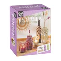 Creative Craft Group Macrame flessen decoreren met bloemen