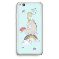 Regenboog eenhoorn: Huawei Ascend P10 Lite Transparant Hoesje