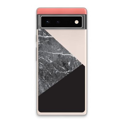 Combinatie marmer: Google Pixel 6 Transparant Hoesje
