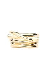 Ferragamo bague Gancini à design superposé - Or