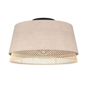 EGLO Tabley Plafondlamp - E27 - Ø 38 cm - Natuur|Bruin|Zwart - Textiel