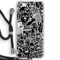 Vexx Black Mixtape: iPhone 5 / 5S / SE Transparant Hoesje met koord