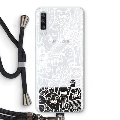 Vexx Mixtape #2: Samsung Galaxy A70 Transparant Hoesje met koord