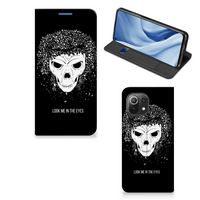 Mobiel BookCase Xiaomi 11 Lite NE 5G | Mi 11 Lite Skull Hair - thumbnail