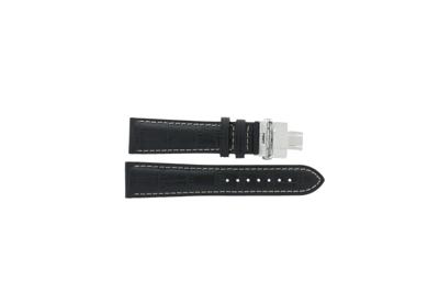 Horlogeband Certina C001639 / C600014933 Leder Zwart 21mm