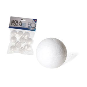 10x Stuks piepschuim hobby/DIY ballen/bollen 2,5 cm   -