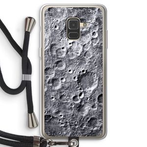 Maanlandschap: Samsung Galaxy A8 (2018) Transparant Hoesje met koord