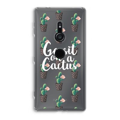 Cactus quote: Sony Xperia XZ2 Transparant Hoesje