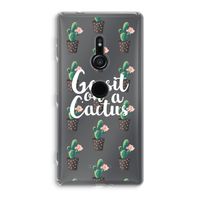 Cactus quote: Sony Xperia XZ2 Transparant Hoesje