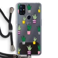 Sanseveria: OnePlus Nord N10 5G Transparant Hoesje met koord - thumbnail