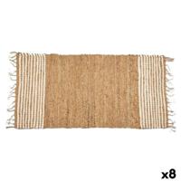 Tapijt Gift Decor Zwart Natuurlijk Strepen 70 x 1 x 140 cm (8 Stuks)