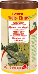 Sera Wels-Chips Nature 1000ml (380g) - Natuurlijke Voeding voor Ancistrus & L-meervallen