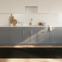VidaXL Vloerkleed rechthoekig 100x300 cm bamboe zwart