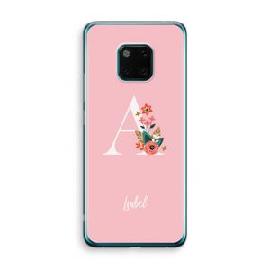 Pink Bouquet: Huawei Mate 20 Pro Transparant Hoesje