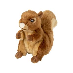 Nature Planet pluche knuffel - rode eekhoorn - 18 cm - dieren knuffels