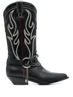 Sonora bottes Santa Fe 50 mm en cuir - Noir