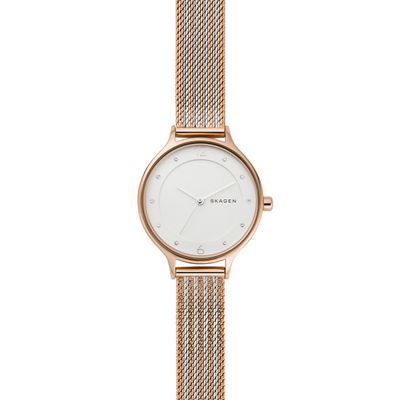 Horlogeband Skagen SKW2749 Roestvrij staal (RVS) Rosé 12mm