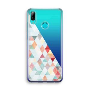 Gekleurde driehoekjes pastel: Huawei P Smart (2019) Transparant Hoesje