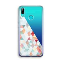 Gekleurde driehoekjes pastel: Huawei P Smart (2019) Transparant Hoesje