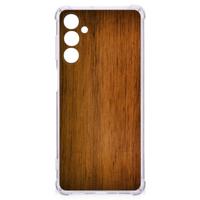 Samsung Galaxy M54 Stevig Telefoonhoesje Donker Hout