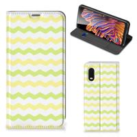 Samsung Xcover Pro | Hoesje met Magneet | Waves Yellow