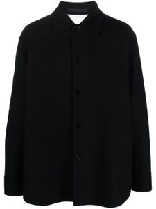 Jil Sander surchemise à boutonnière - Noir