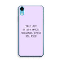 Tequila: iPhone XR Transparant Hoesje