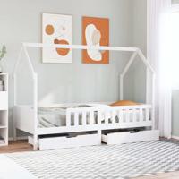 Kinderbedframe 90x200 cm massief grenenhout